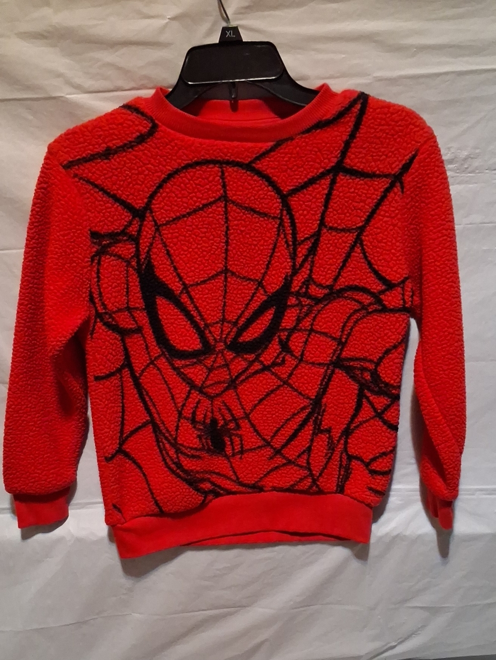 ✨ Boys Marvel Spider-Man Graphic Fleece Crewneck Sweatshirt - Size 10/12 ✨